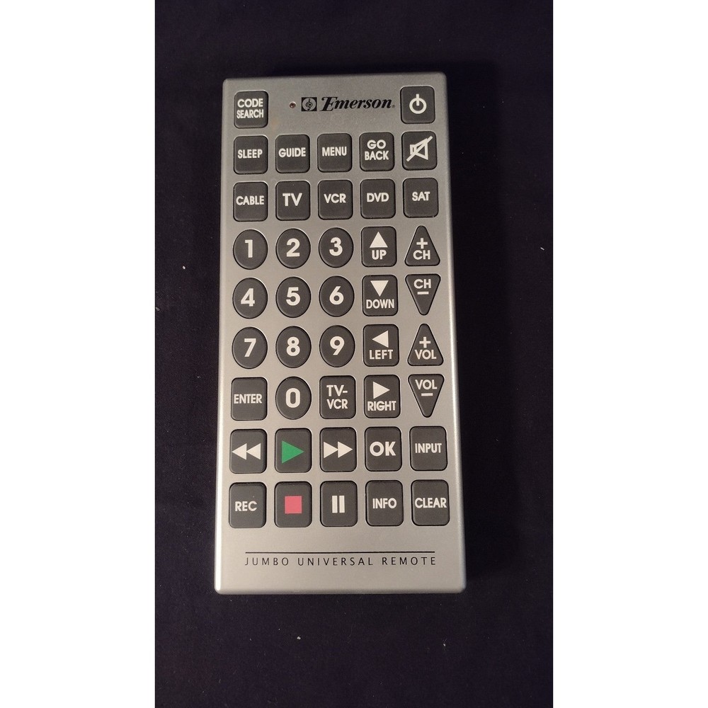 JUMBO!! Universal Television Remote Control Large Buttons Emerson Innovage